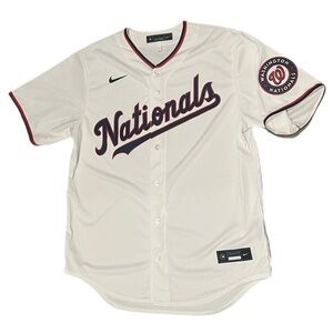 Nike MLB Washington Nationals Home Replica Jersey White Size Large NWOT